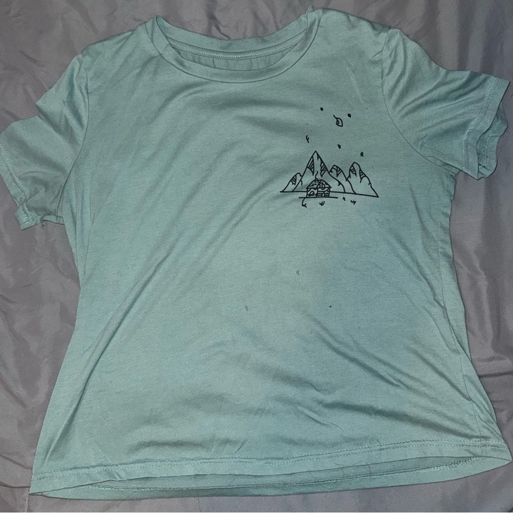 Mint Green Graphic Tee